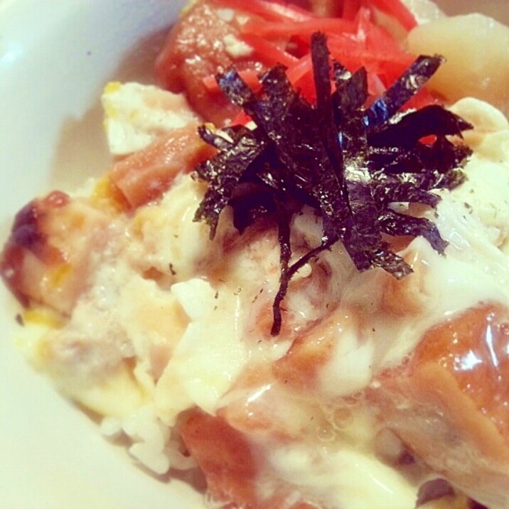 おでんリメイク♡たまご閉じ丼